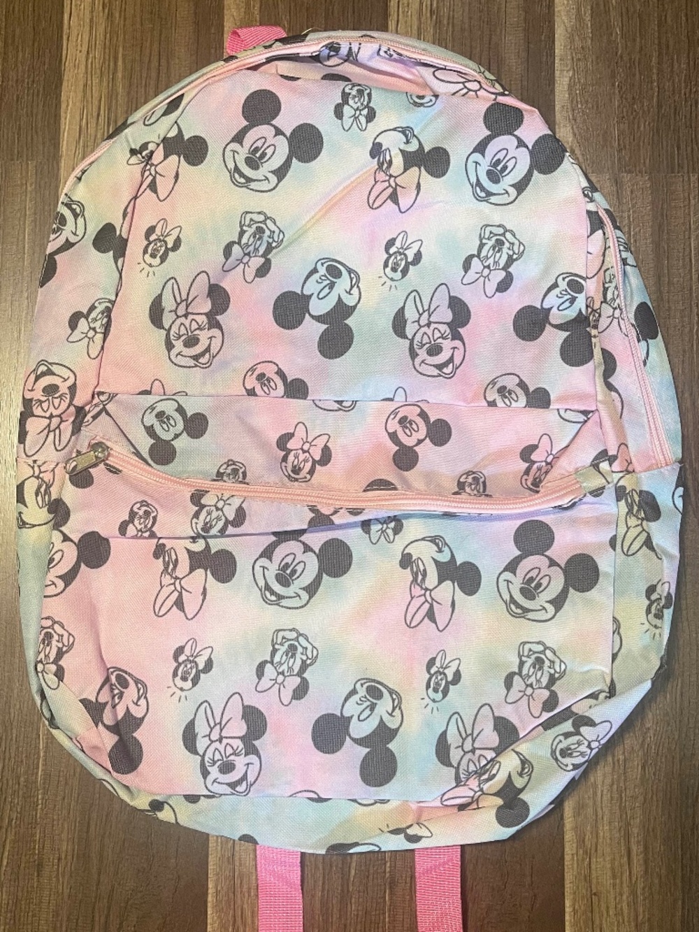 Mickey and Minnie tie dye backpack